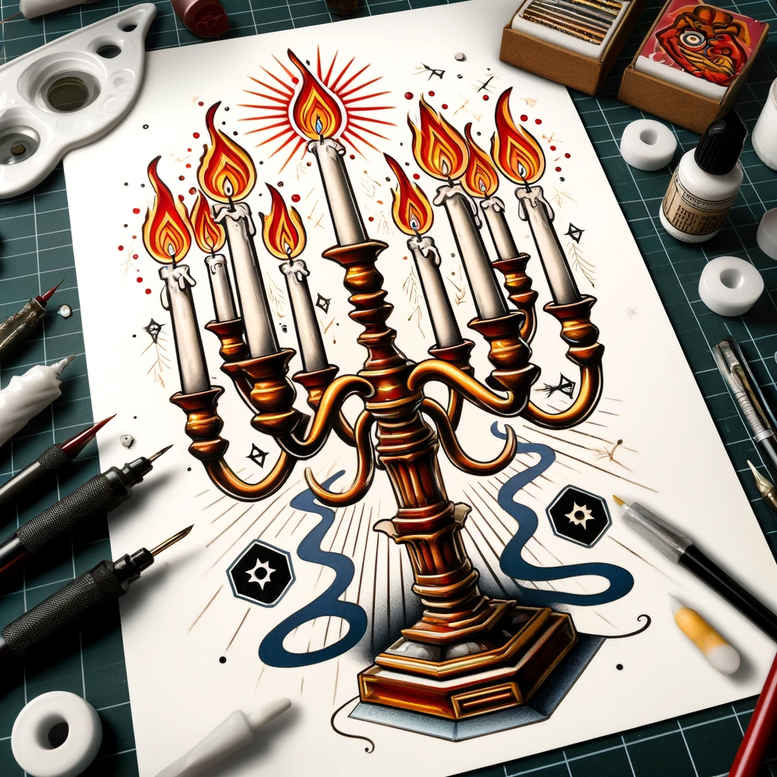 Świece - Free tattoo design ideas ai genereted - inkby.ai