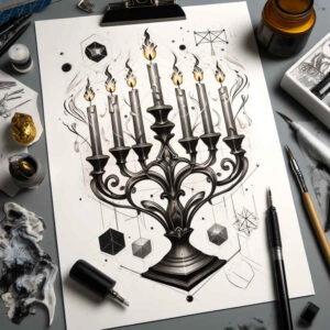 Świece - Free tattoo design ideas ai genereted - inkby.ai
