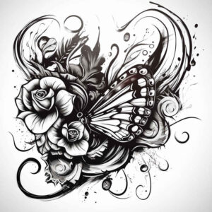 Motyle ćmy ważki - Free tattoo design ideas ai genereted - inkby.ai