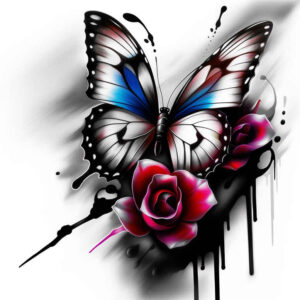 Motyle ćmy ważki - Free tattoo design ideas ai genereted - inkby.ai