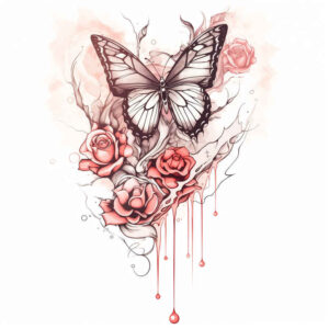 Motyle ćmy ważki - Free tattoo design ideas ai genereted - inkby.ai