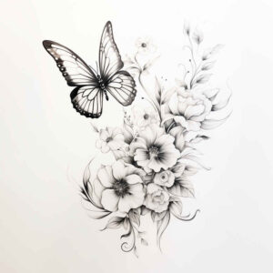 Motyle ćmy ważki - Free tattoo design ideas ai genereted - inkby.ai