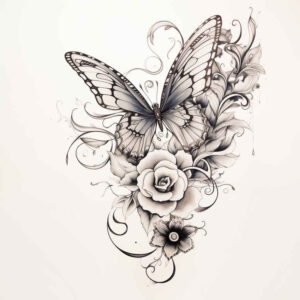 Motyle ćmy ważki - Free tattoo design ideas ai genereted - inkby.ai