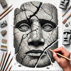 Surrealistyczne postacie - Free tattoo design ideas ai genereted - inkby.ai