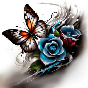 Motyle ćmy ważki - Free tattoo design ideas ai genereted - inkby.ai