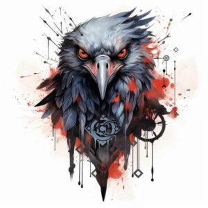 Kruki i wrony - Free tattoo design ideas ai genereted - inkby.ai