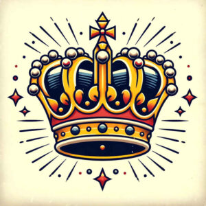 Korony i diamenty - Free tattoo design ideas ai genereted - inkby.ai