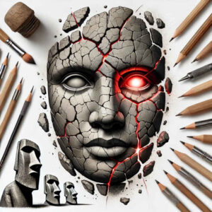 Surrealistyczne postacie - Free tattoo design ideas ai genereted - inkby.ai