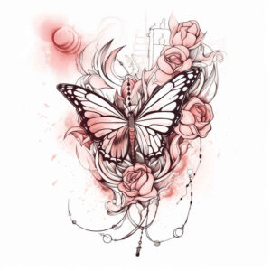 Motyle ćmy ważki - Free tattoo design ideas ai genereted - inkby.ai