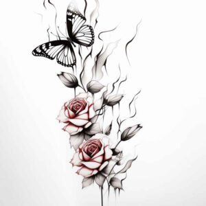 Motyle ćmy ważki - Free tattoo design ideas ai genereted - inkby.ai