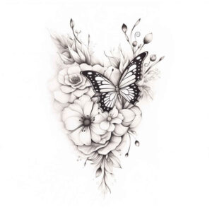 Motyle ćmy ważki - Free tattoo design ideas ai genereted - inkby.ai