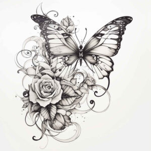 Motyle ćmy ważki - Free tattoo design ideas ai genereted - inkby.ai