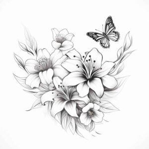 Motyle ćmy ważki - Free tattoo design ideas ai genereted - inkby.ai