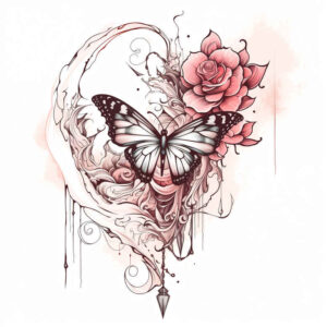 Motyle ćmy ważki - Free tattoo design ideas ai genereted - inkby.ai