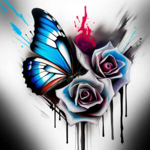 Motyle ćmy ważki - Free tattoo design ideas ai genereted - inkby.ai