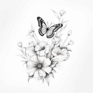 Motyle ćmy ważki - Free tattoo design ideas ai genereted - inkby.ai