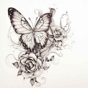 Motyle ćmy ważki - Free tattoo design ideas ai genereted - inkby.ai