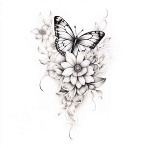 Motyle ćmy ważki - Free tattoo design ideas ai genereted - inkby.ai