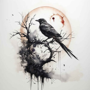 Kruki i wrony - Free tattoo design ideas ai genereted - inkby.ai