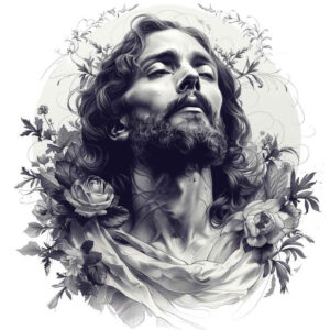 for-women – tattoo design ideas free ai generated – realistic-perspective – for-abdomen – Gallery: jesus-inkby-ai