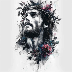 for-women – tattoo design ideas free ai generated – soft-transitions – for-shoulder – Gallery: jesus-inkby-ai