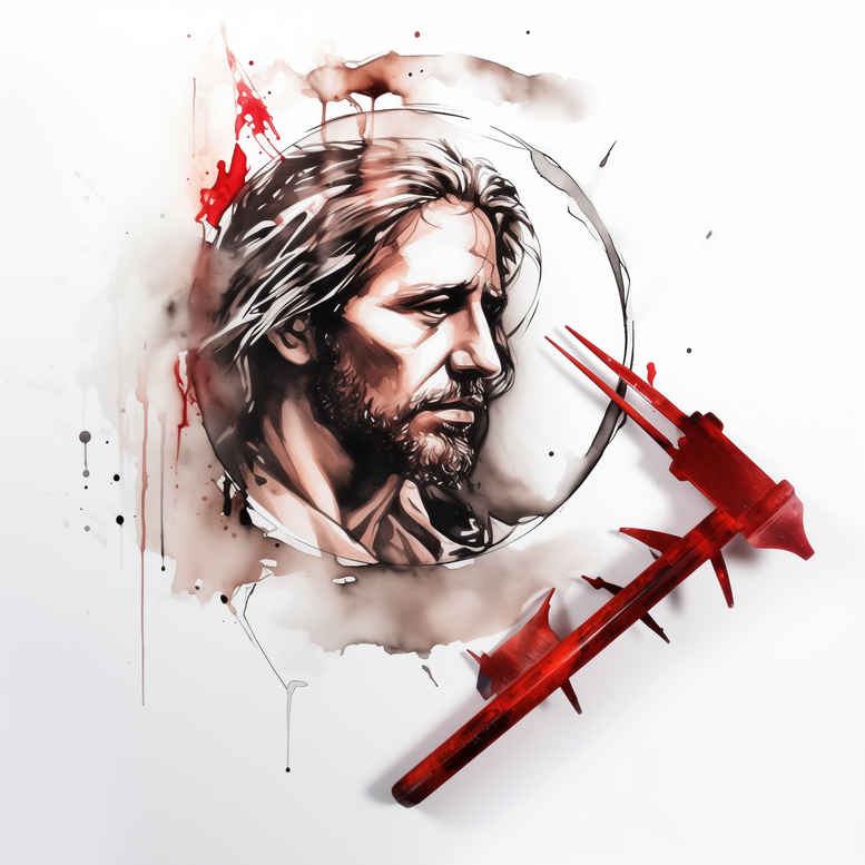 jesus-and-blessing – tattoo design ideas free ai generated – skin-realism – for-upper-arm – Gallery: jesus-inkby-ai