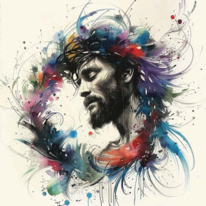 jesus-and-light – tattoo design ideas free ai generated – gentle-shadow – for-foot – Gallery: jesus-inkby-ai