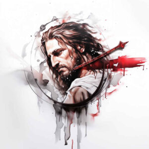 jesus-and-light – tattoo design ideas free ai generated – realistic-lighting – for-upper-arm – Gallery: jesus-inkby-ai