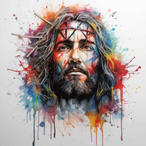 jesus-and-peace – tattoo design ideas free ai generated – sharp-focus – for-calf – Gallery: jesus-inkby-ai