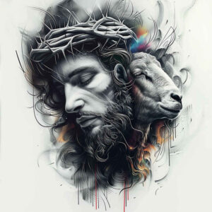 jesus-and-redemption – tattoo design ideas free ai generated – realistic-color – for-full-back – Gallery: jesus-inkby-ai