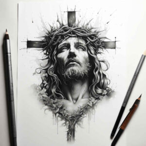 jesus-and-truth – tattoo design ideas free ai generated – lifelike – for-palm – Gallery: jesus-inkby-ai