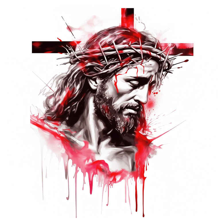 jesus-blessing-tattoo – tattoo design ideas free ai generated – digital-realism – for-scapula – Gallery: jesus-inkby-ai