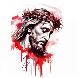 jesus-blessing-tattoo – tattoo design ideas free ai generated – hyper-realistic – for-upper-arm – Gallery: jesus-inkby-ai