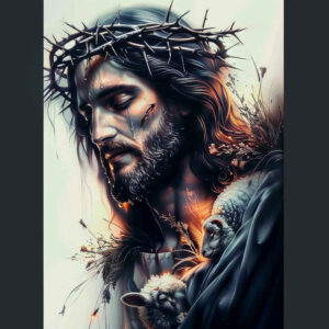 jesus-christ-symbol – tattoo design ideas free ai generated – realistic-shadowing – for-abdomen – Gallery: jesus-inkby-ai