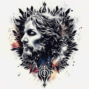 jesus-christ-tattoo – tattoo design ideas free ai generated – realistic-wrinkles – for-calf – Gallery: jesus-inkby-ai