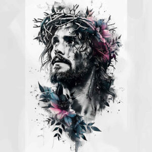 jesus-christ-tattoo – tattoo design ideas free ai generated – smooth-gradients – for-inner-arm – Gallery: jesus-inkby-ai