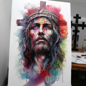 jesus-divine-light-tattoo – tattoo design ideas free ai generated – full-detail – for-back-of-neck – Gallery: jesus-inkby-ai