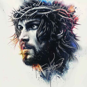 jesus-divine-mercy-tattoo-for-men – tattoo design ideas free ai generated – optical-depth – for-upper-thigh – Gallery: jesus-inkby-ai