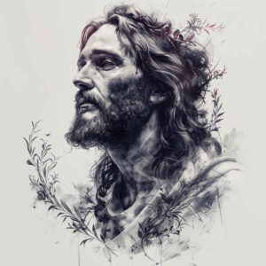 jesus-divine-tattoo – tattoo design ideas free ai generated – hyper-detail – for-upper-thigh – Gallery: jesus-inkby-ai