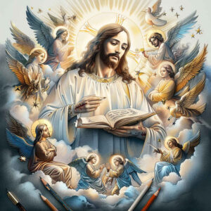 jesus-divine-tattoo – tattoo design ideas free ai generated – mirrored-effect – for-wrist-side – Gallery: jesus-inkby-ai