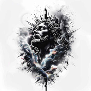 jesus-divine-tattoo – tattoo design ideas free ai generated – visual-accuracy – for-spine – Gallery: jesus-inkby-ai