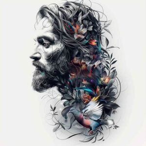 jesus-faith-tattoo – tattoo design ideas free ai generated – full-detail – for-upper-shoulder – Gallery: jesus-inkby-ai