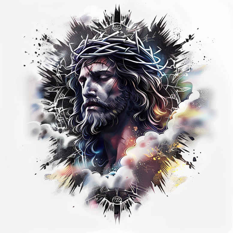 jesus-faith-tattoo – tattoo design ideas free ai generated – organic-structure – for-lower-arm – Gallery: jesus-inkby-ai