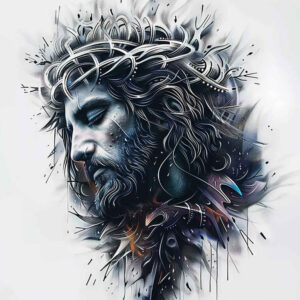 jesus-forgiveness-tattoo – tattoo design ideas free ai generated – detail-accuracy – for-thigh – Gallery: jesus-inkby-ai