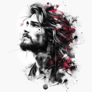jesus-forgiveness-tattoo – tattoo design ideas free ai generated – lifelike-eyes – for-wrist-side – Gallery: jesus-inkby-ai