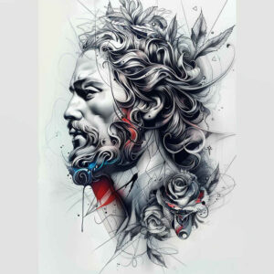 jesus-grace-tattoo – tattoo design ideas free ai generated – ai-generated-realism – for-wrist – Gallery: jesus-inkby-ai