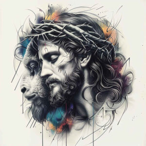 jesus-grace-tattoo – tattoo design ideas free ai generated – photographic-quality – for-spine – Gallery: jesus-inkby-ai