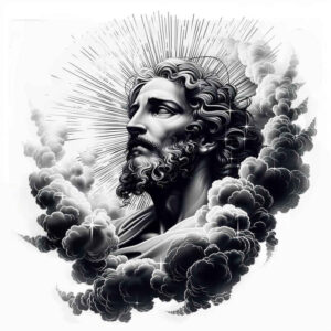 jesus-holy-tattoo – tattoo design ideas free ai generated – dynamic-shadows – for-knee – Gallery: jesus-inkby-ai
