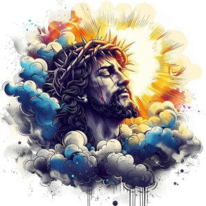 jesus-holy-tattoo – tattoo design ideas free ai generated – micro-realism – for-outer-arm – Gallery: jesus-inkby-ai