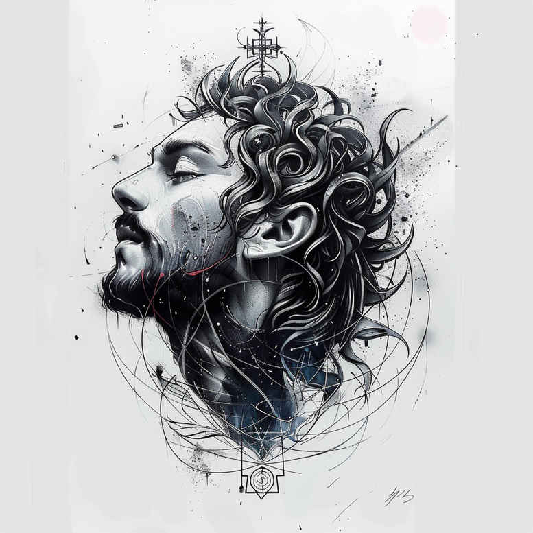 jesus-hope-tattoo – tattoo design ideas free ai generated – high-resolution-tattoo – for-elbow – Gallery: jesus-inkby-ai